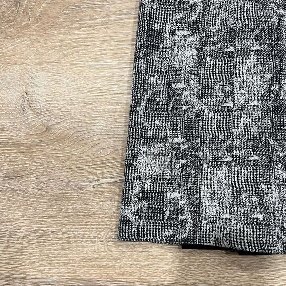 MM. Lafleur Aditi Dress Sheath Crackle Women's 6 Black White Geometric Knee Leng - Picture 3 of 7